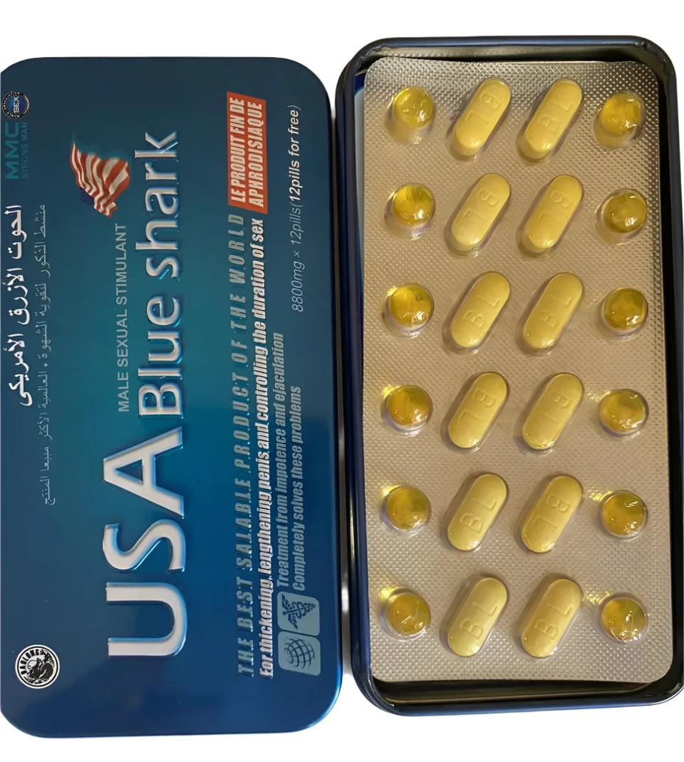 USA Blue Shark Timing Capsules