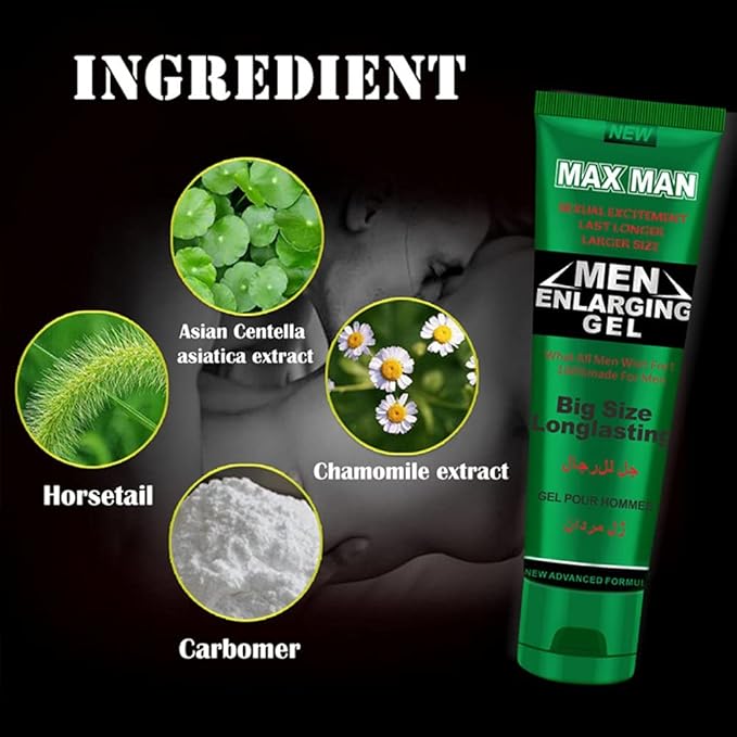 Men's Massage Cream Becomes Longer Thicker Enhancement Men Energy for Care Delay Performance Boost Strength (50g) (Green)