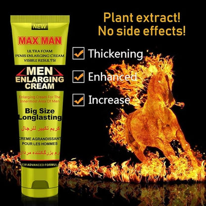 Men's Massage Cream Becomes Longer Thicker Enhancement Men Energy for Care Delay Performance Boost Strength (50g) (Green)