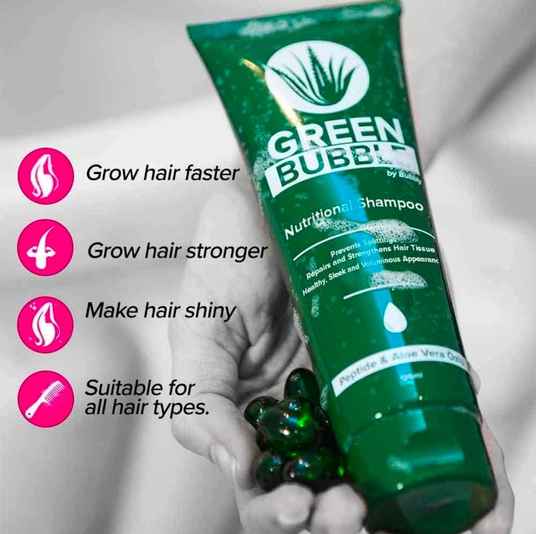 Green Bubble Hair Growth