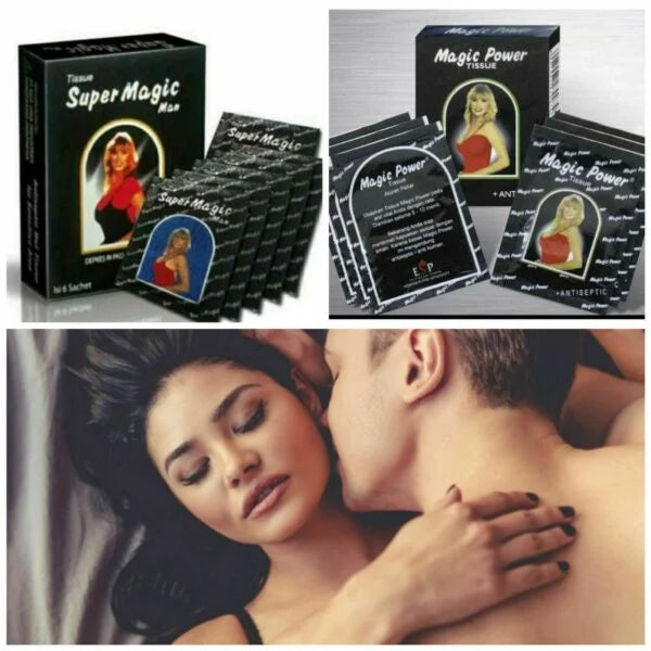 100% Authentic and Cheapest Magic Tissue Men Last Longer in Bed